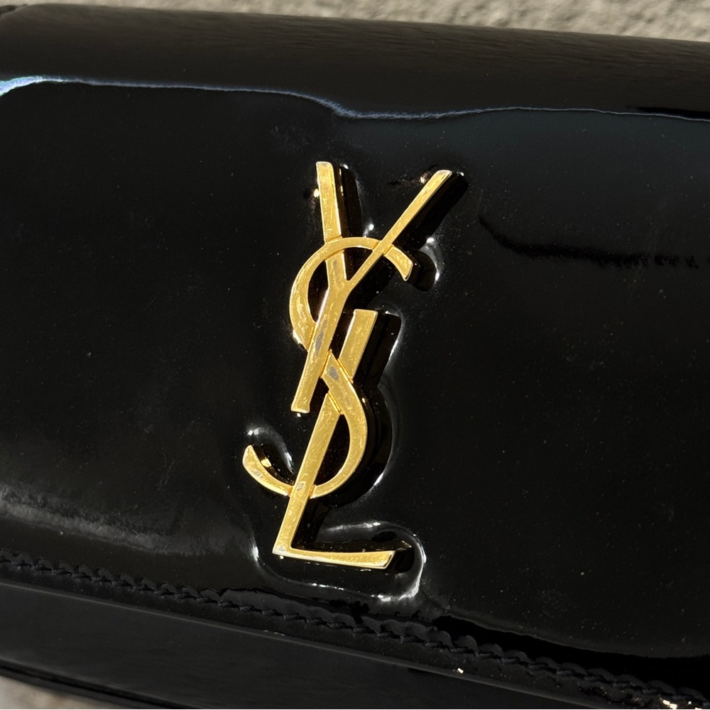 YSL Black Patent Leather Wallet - Picture 2 of 5